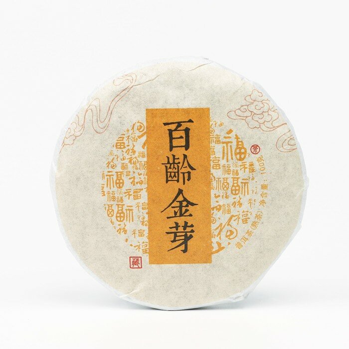 Джекичай Китайский выдержанный чай "Шу Пуэр. Bailing jinya" 2014 год, блин 100 г