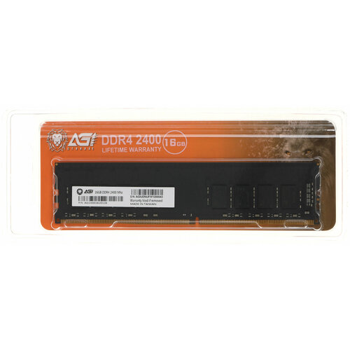AGI Память DDR4 16Gb 2400MHz AGi AGI240016UD138 UD138 RTL PC4-25600 DIMM 288-pin Ret 522000₽
