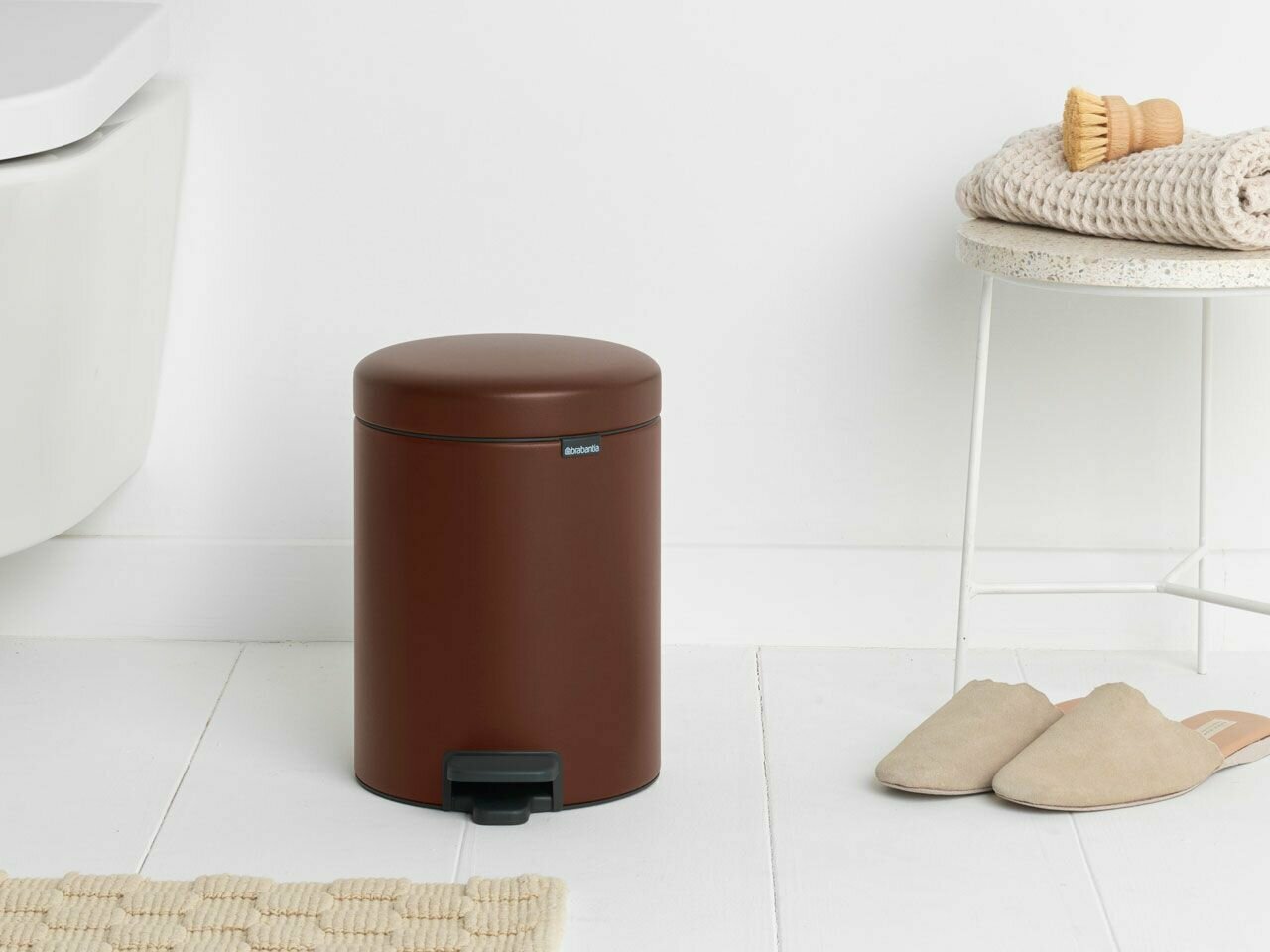 Мусорное ведро Brabantia NewIcon 208546 5 л, коричневое - фото №6