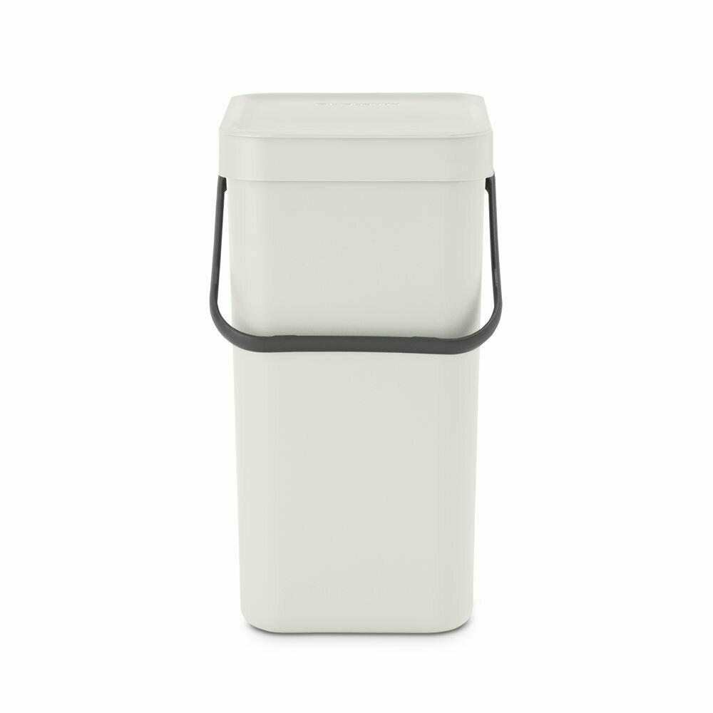 Ведро для мусора 12 л Brabantia Sort & Go светло-серый - фото №2