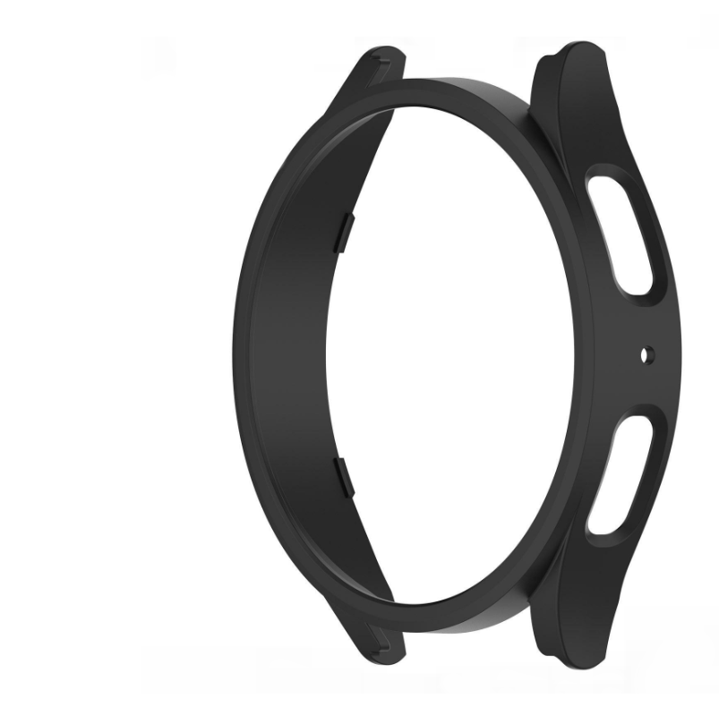 Защитный бампер-чехол MyPads Protect из тончайшего и прочного силикона для Samsung Galaxy Watch 5 Pro с противоударными свойствами, черный