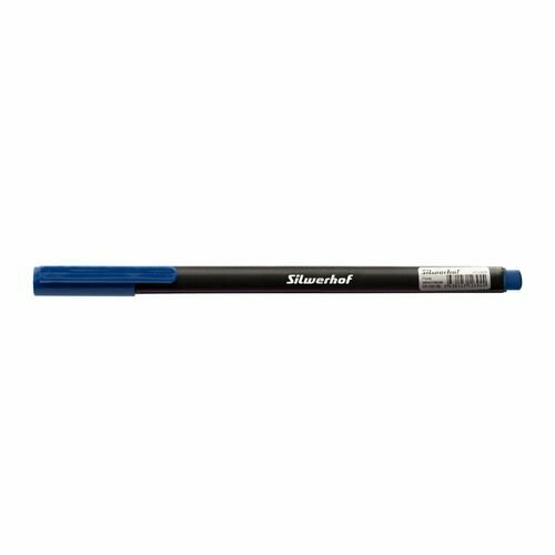 Ручка капилляр. Silwerhof чернила син. игловидный пиш. наконечник линия 0.4мм треугол.