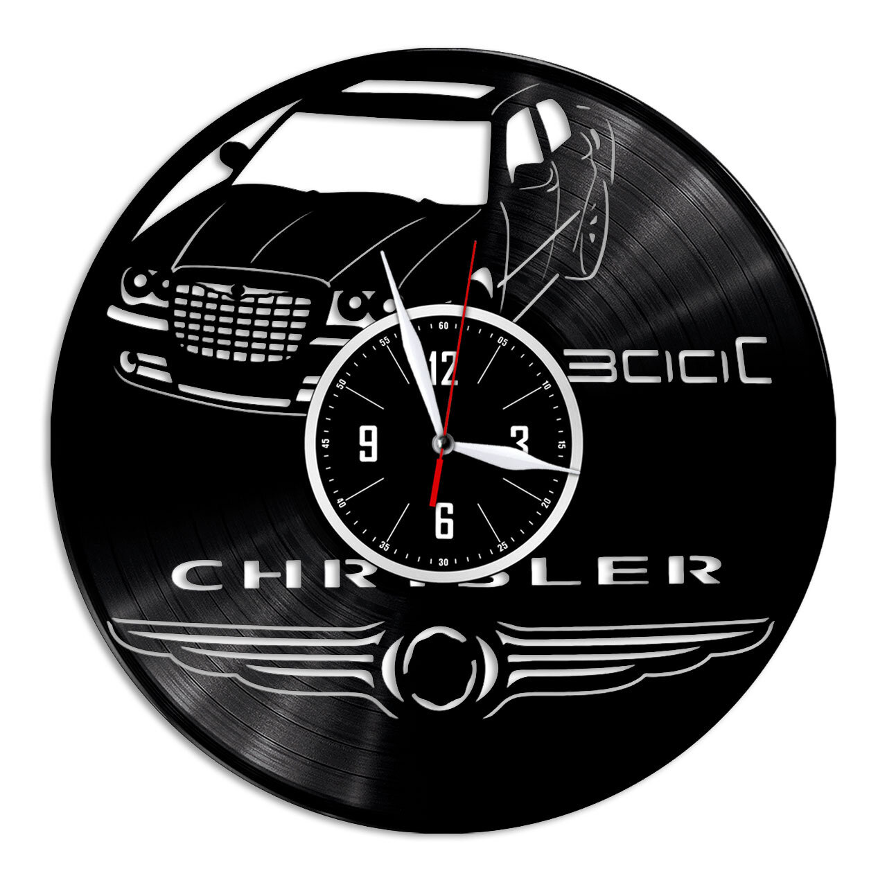 Chrysler - настенные часы из виниловой пластинки