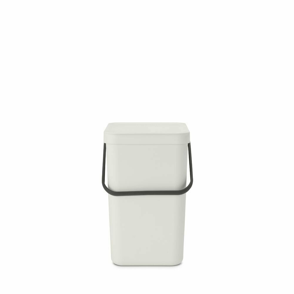 Ведро для мусора 25 л Brabantia Sort & Go светло-серый - фото №2