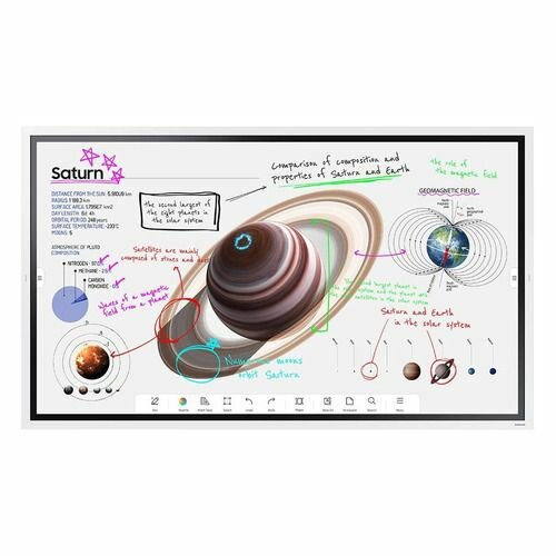 Панель Samsung WM65B Flip Chart Pro 65" белый [lh65wmbwbgcxci]