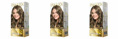 MAXX DELUXE PREMIUM HAIR DYE KIT Набор для окрашивания волос,7.3 Фундук,3 шт