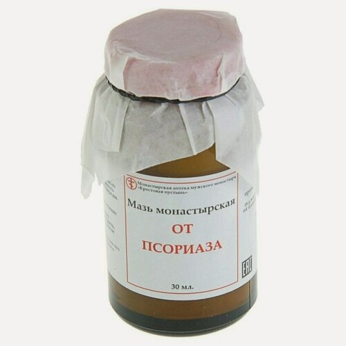 Изображение товара Мазь для лица Бизорюк Мазь монастырская От псориаза (Объем 30 мл)