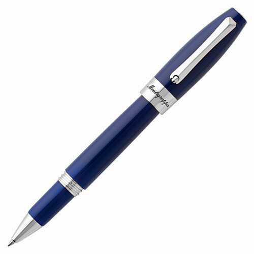 Ручка-роллер Montegrappa Fortuna Palladium Blue. Артикул FORT-P-B-RB