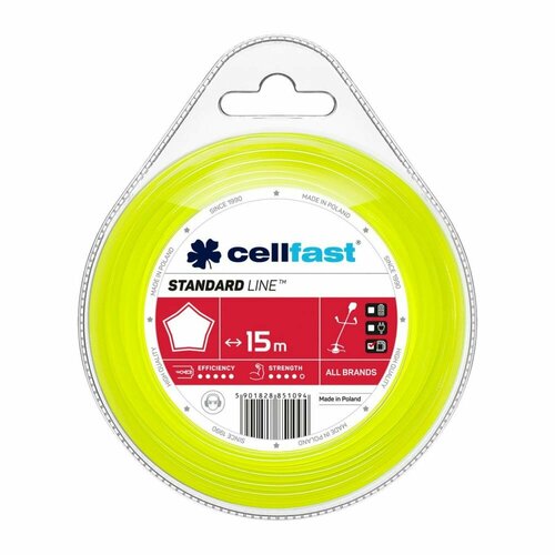 Cellfast Лески для триммеров - звездочка 2,4 мм x 15 м 35-021