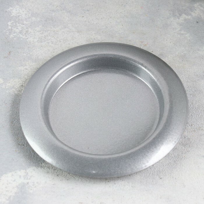 Подсвечник "Чашка 110" металл на одну свечу, 11х11 см, серебро - фотография № 3