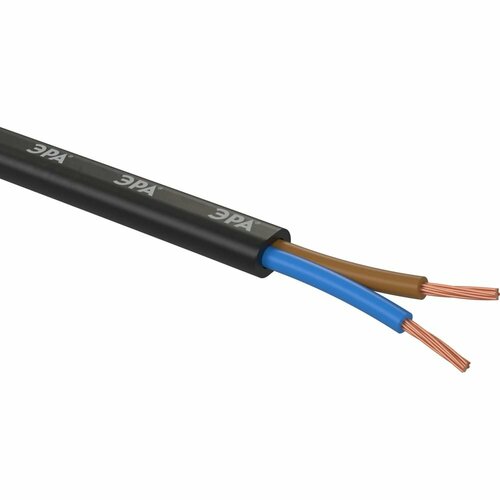 ЭРА Провод ШВВП 2x0,75 мм2 10м чрный Б0058851