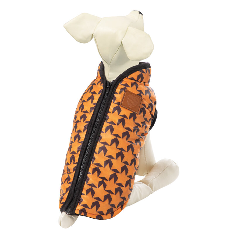 Попона для собак утепленная с молнией на спине "Орнамент" (45см ) - фотография № 1