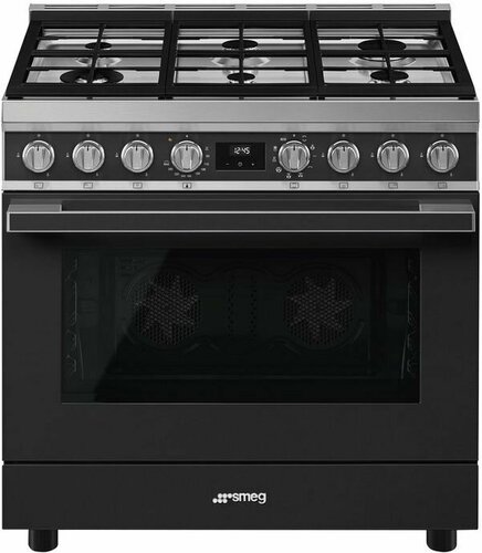 Варочный центр Отдельностоящий SMEG CPF9GMAN1 газовый антрацит — купить ...