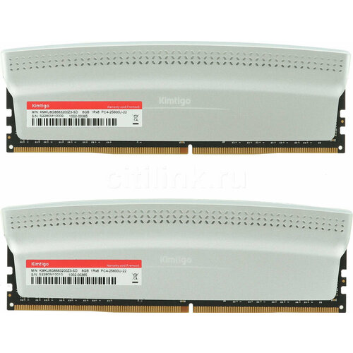 KIMTIGO Память DDR4 2x32Gb 3600MHz Kimtigo KMKUBGF783600Z3-SD RTL CL19 DIMM 288-pin 1.2В single rank