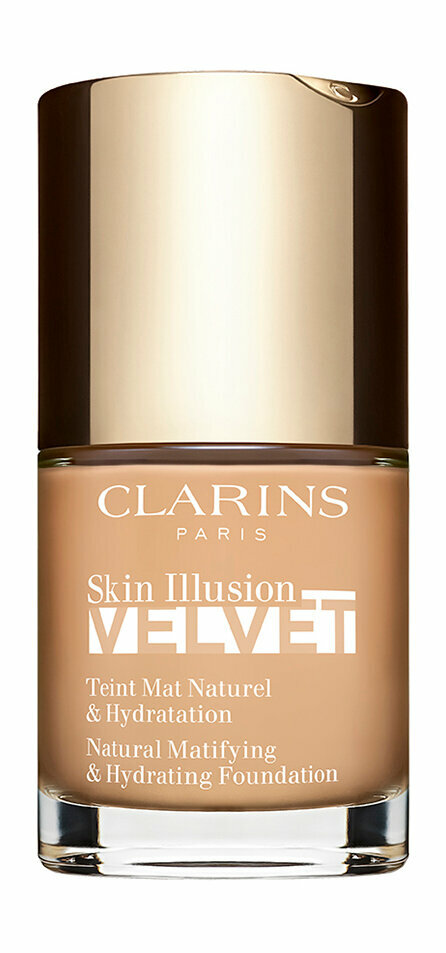 CLARINS Skin Illusion Velvet Тональный крем с матовым покрытием увлажняющий, 30 мл, 108.3N organza