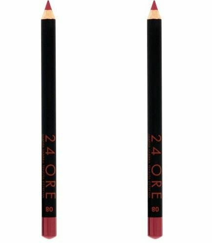 Карандаш для губ стойкий, Deborah Milano, 24 Ore Long Lasting Lip Pencil, тон 08 фуксия, 1.5 г, 2 шт