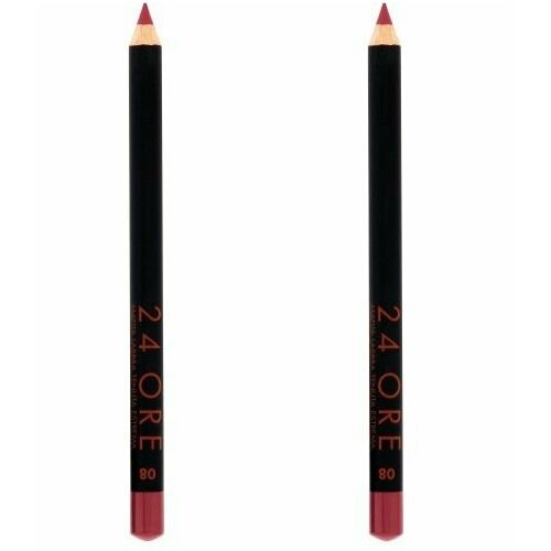 Карандаш для губ стойкий, Deborah Milano, 24 Ore Long Lasting Lip Pencil, тон 08 фуксия, 1.5 г, 2 шт