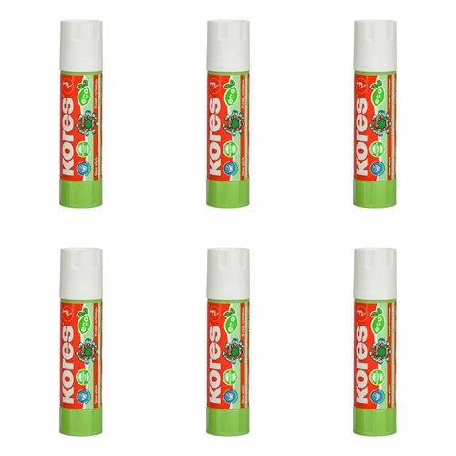 Kores Клей-карандаш Glue-eco, 10 г, 6 шт kores клей карандаш glue eco 13102 402711 24шт 10 г 10 мл