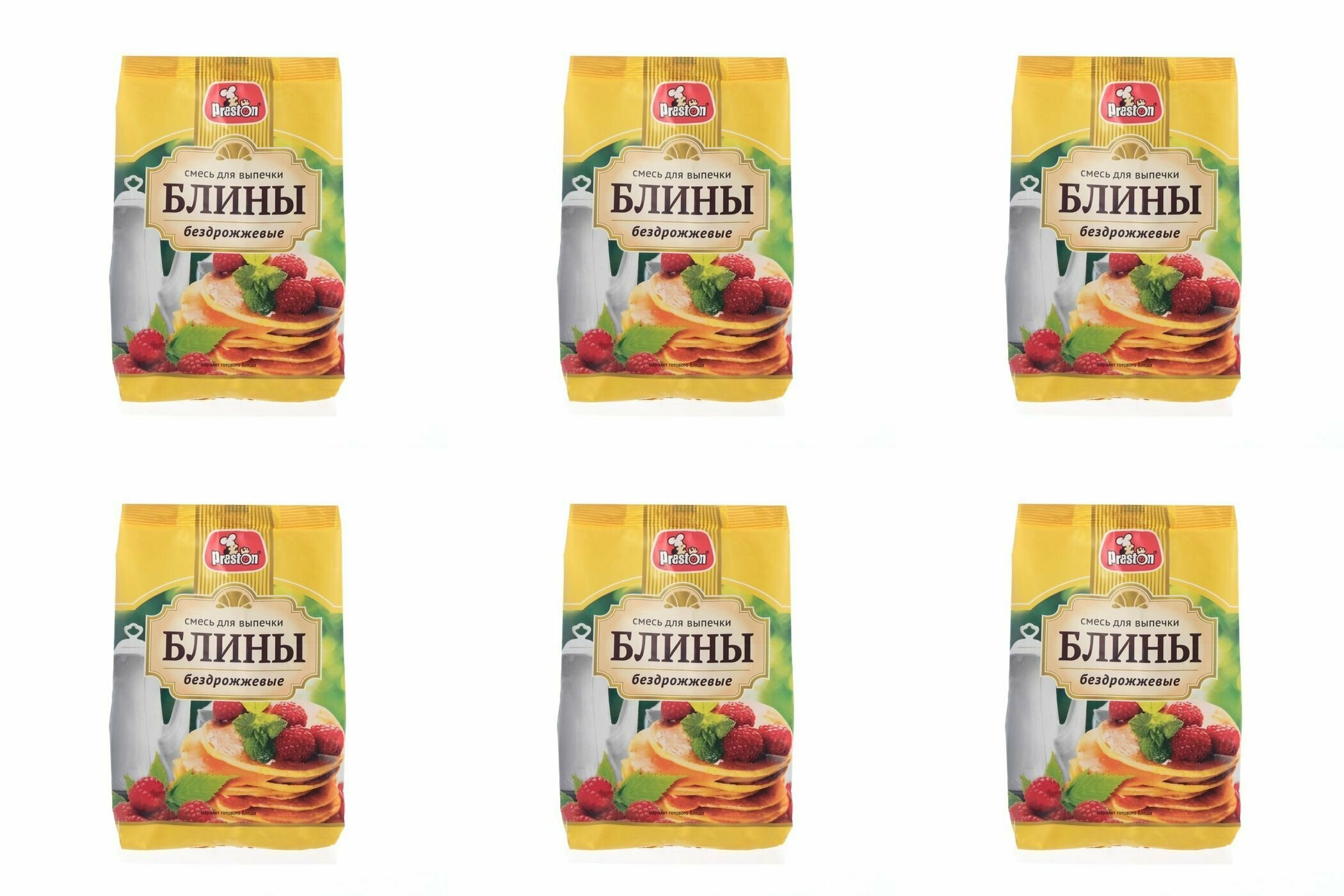 Preston Смесь для выпечки блинов, 300г, 6 шт