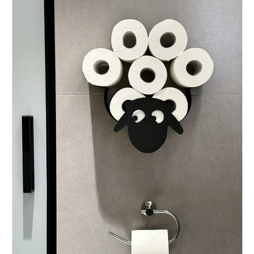 Бумагодержатель настенный кухонный для туалетной бумаги MyPads из нержавеющего металла, идеально впишется в любой интерьер в виде овечки, стильный .