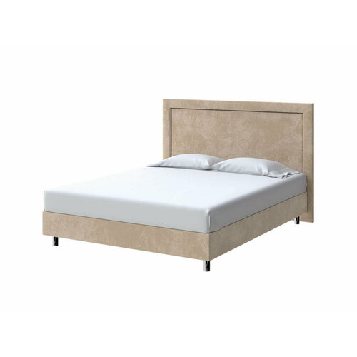 PROxSON Кровать London Boxspring Standart (Ткань: Велюр Лофти Тауп) 140x200