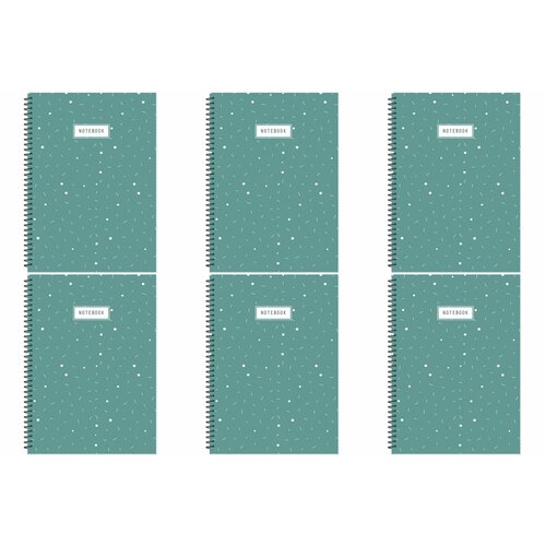 Attache Economy Бизнес-тетрадь Flakes blue, А4, 48 л, клетка, 6 шт