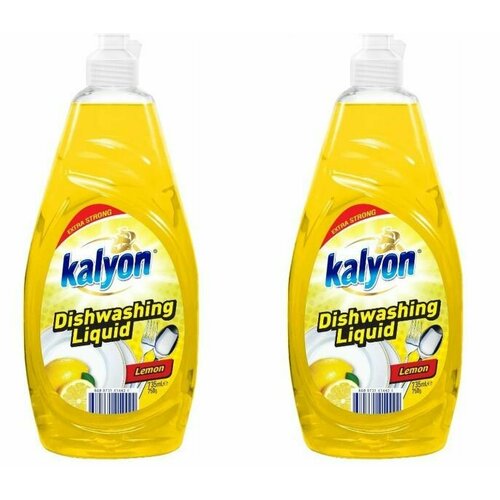 KALYON Жидкость для мытья посуды лимон, 735мл,2 шт