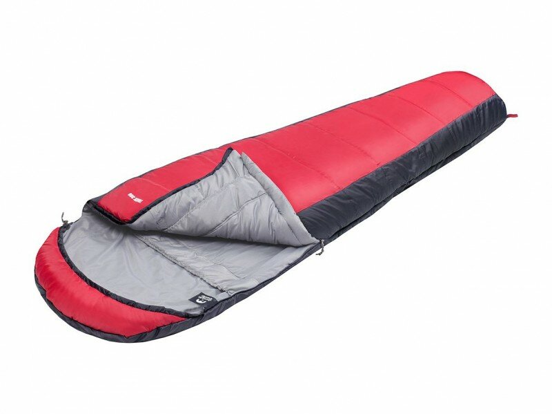 Спальный мешок Jungle Camp Track 300 (t°комф. +6) Серый-красный