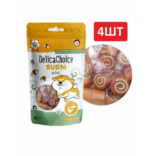 DelicaChoice Суши мини из курицы и трески 40г - 4шт