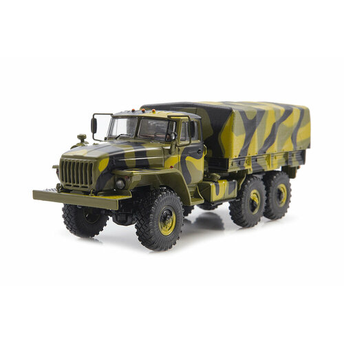 Uralsky truck / уральский грузовик 4320-31 бортовой с тентом камуфляжный