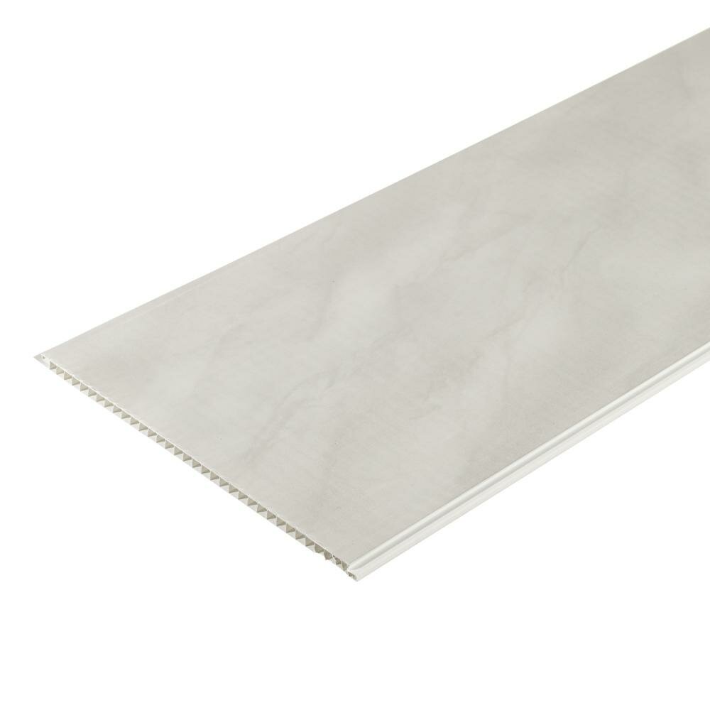 Панель ПВХ 250х2700х8 мм Nordside офсет мрамор светло-серый 0675 кв. м