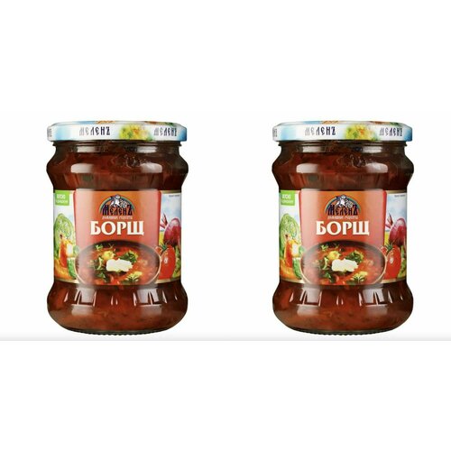 Меленъ Готовые блюда консервированные Борщ, 460 г, 6 шт