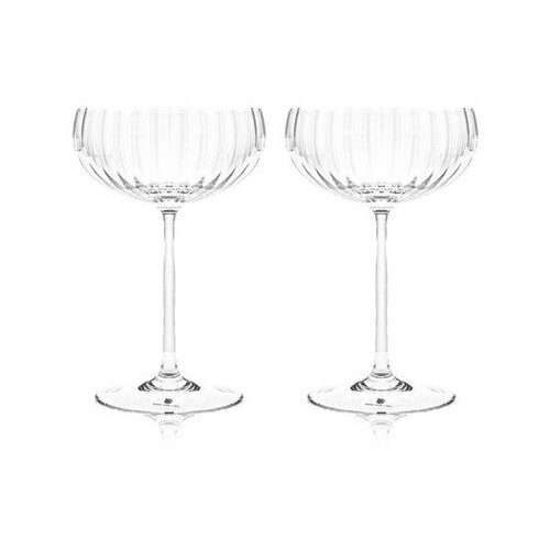 Набор креманок для шампанского Anna Von Lipa Лион 280 мл, 2 шт, стекло хрустальное