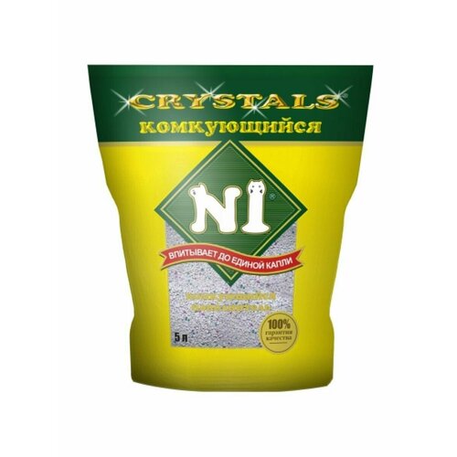 N1 CRYSTALS Наполнитель минеральный Комкующийся 5 литров