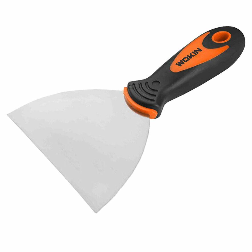 фото Шпатель WOKIN, инструментальная сталь, двухкомпонентная ручка, 125 мм {350405}