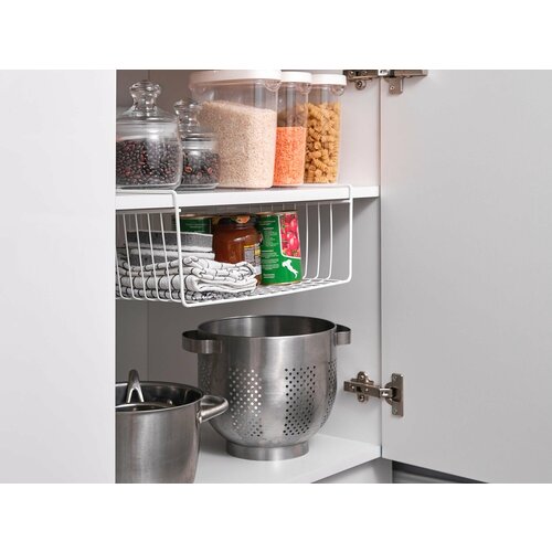 ЧМЗ Одноярусная прямая подвесная полка-органайзер из стали 492х236х12 см цвет белый 1551₽