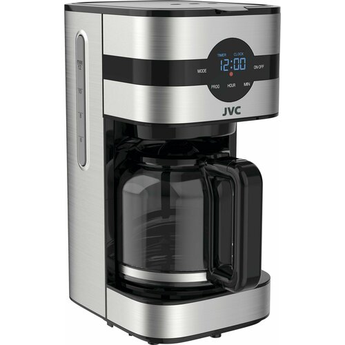 Капельная кофеварка профессиональная JVC до 12 чашек 3 вида кофе 3 уровня крепости подогрев платформы 15 л 1000 Вт 466500₽