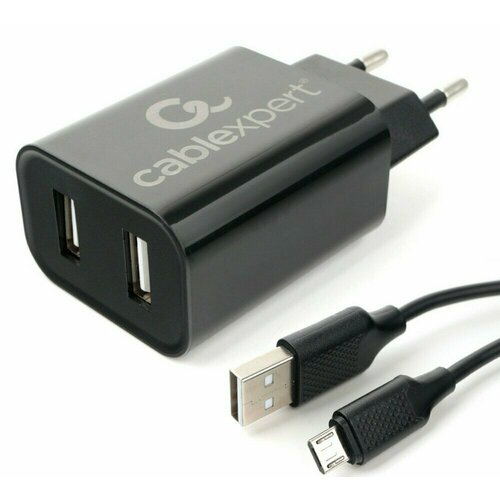 Сетевое зарядное устройство Cablexpert (MP3A-PC-35) черный, черный