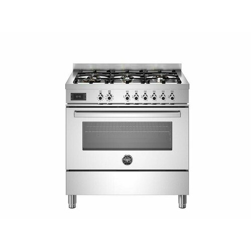 PRO96L1EXT Варочный центр Bertazzoni 6 газовых конфорок и многофункциональный электрический шкаф 90 см Нержавеющая сталь 43690000₽
