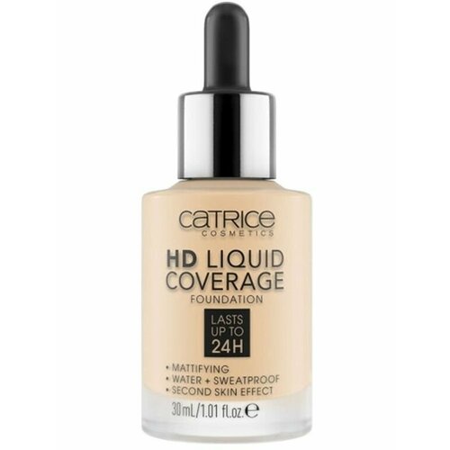 Catrice Тональная основа HD Liquid Coverage Foundation, тон 030 тональная основа для лица hd liquid coverage foundation 30мл 030 sand beige