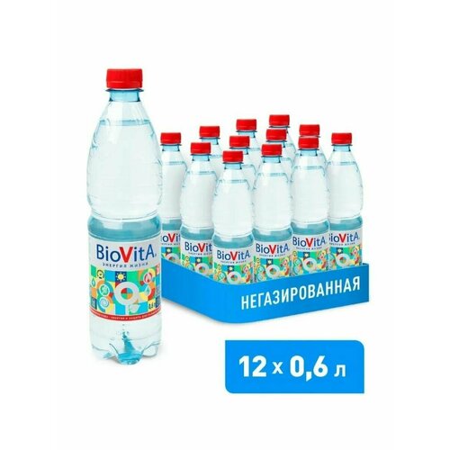 BIOVITA Вода Питьевая Столовая, негаз, 12х0,6л