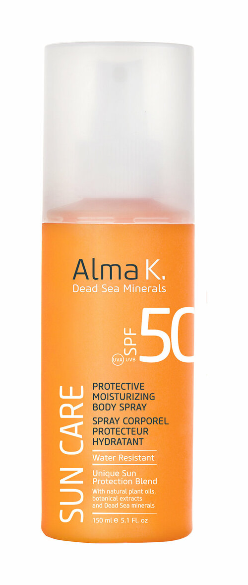 ALMA K. Protective Moisturizing Body Spray Спрей для тела защитный увлажняющий SPF 50, 150 мл