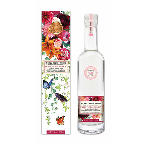 MICHEL DESIGN WORKS Пена для ванны в подарочной коробке Сладкая цветочная мелодия, 375 мл