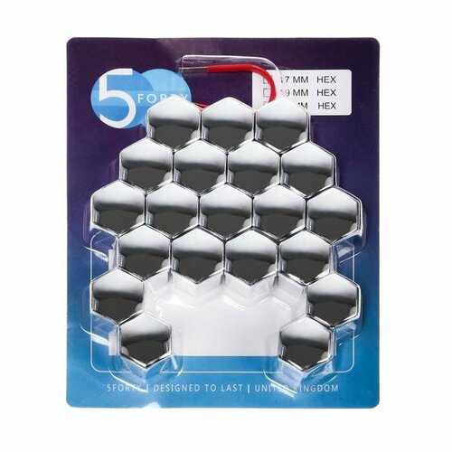 Пластиковые колпачки на крепёж колеса hex21 20 шт пинцет CH хром JN-9566 1420₽