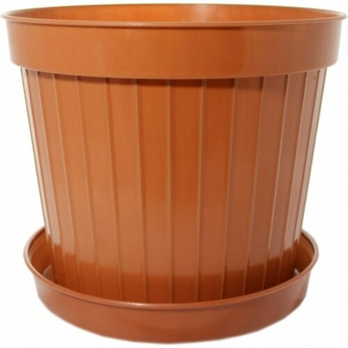 Кашпо Ангора классик №11 19 л, с поддоном, терракотовое А5111тр