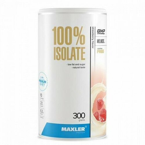 citrulline malate 300 gr bio 93 порции й грейпфрут Maxler 100 ISOLATE 300 gr can, 10 порции(й), клубника