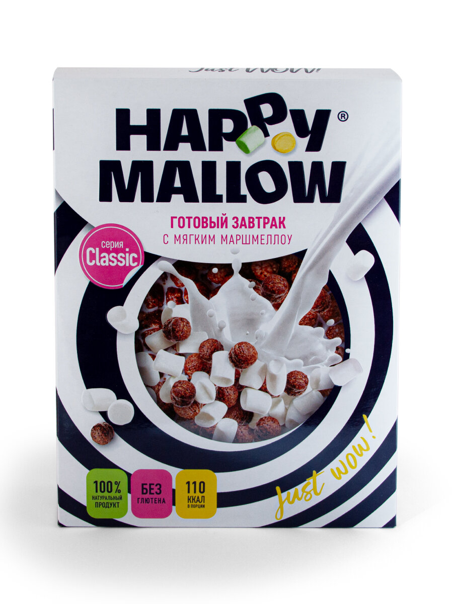 Готовый завтрак с мягким маршмеллоу HAPPY MALLOW, 240 г.