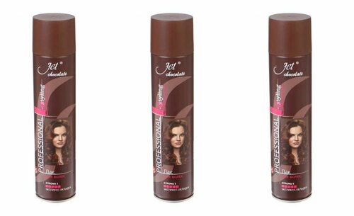 Сибиар джет лак для волос Strong chocolate maxi 300мл - 3 штуки
