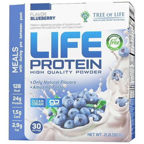 Tree of Life Life Protein 907 гр (черника)
