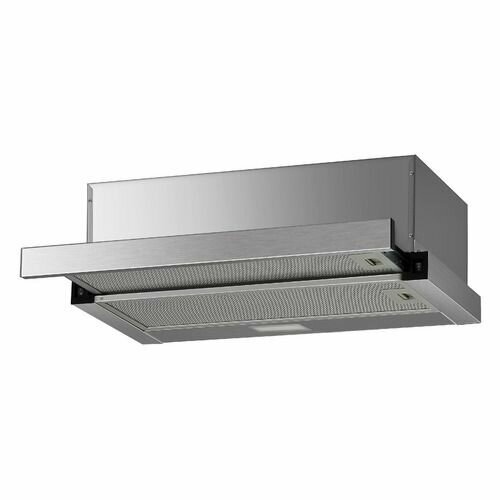 Встраиваемая вытяжка Hyundai HBH 6230 IX управление кулисные переключатели нержавеющая сталь 990300₽